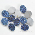 Lolite cor natural Druzy Gemstone para jóias